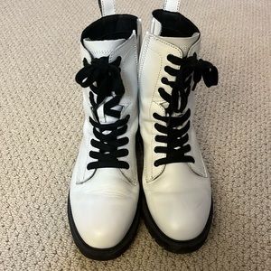 White Steve Madden boots